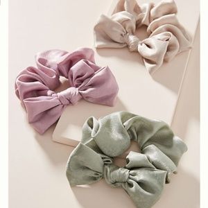 Anthropologie Ellie Ponytail Holder Set 3 - Mauve